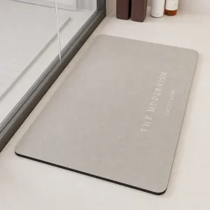 Tapete de Casa de Banho Macio Superabsorvente Espesso Antiderrapante