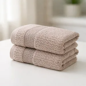 Conjunto de 2 Toalhas de Banho de Algodão Macio Superabsorventes