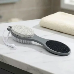 Ferramenta de Pedicure 4 em 1 com Lima, Escova e Removedor de Calos para os Pés