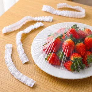Conjunto de 50 coberturas sustentáveis reutilizáveis para tigelas e alimentos