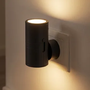 Luz noturna LED de tomada ajustável e sensível à luz