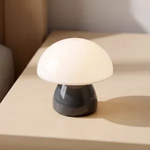 Lâmpada de cabeceira LED recarregável minimalista com toque e luz noturna ajustável