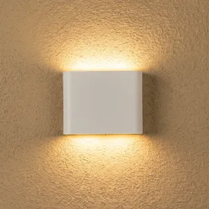 Apliques de parede LED minimalistas impermeáveis de luz branca quente para cima e para baixo