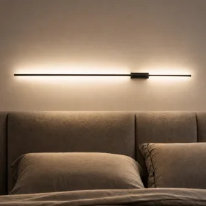 Arandela LED moderna minimalista de alumínio em tira para parede