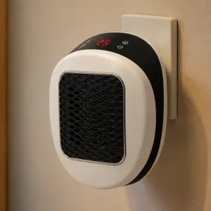 Aquecedor Elétrico Portátil de Ligar à Tomada para Casa com Controlo Remoto