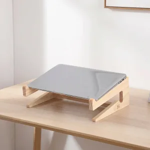 Suporte de Madeira para Laptop com Base Removível
