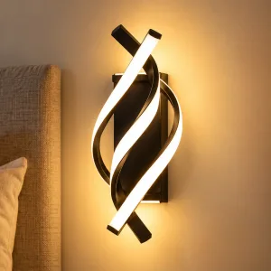 Aplique de Parede LED Ajustável em Alumínio Curvo Elegante