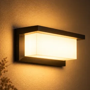 Candeeiro de parede LED retangular brilhante
