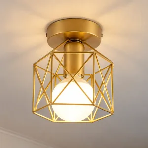 Luzes de teto LED modernas redondas semiembutidas com lustre único