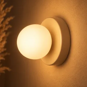 Candeeiro de Parede LED Minimalista com Arandela Redonda
