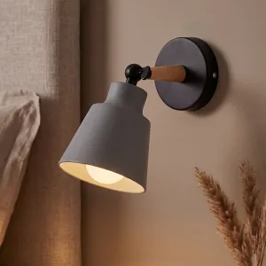 Aplique de parede minimalista rotativo LED com braço articulado para quarto