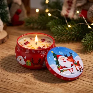 Vela Perfumada de Natal em Caixa de Lata
