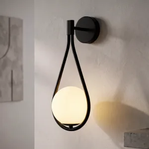 Aplique de parede LED minimalista e elegante com lâmpada redonda