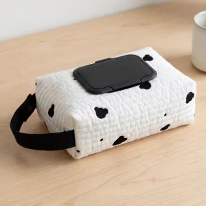 Suporte de algodão bonito para caixa de lenços e capa para toalhitas húmidas