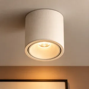 Foco LED moderno regulável de alumínio para montagem rente