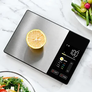 Balança alimentar inteligente de cozinha em aço inoxidável